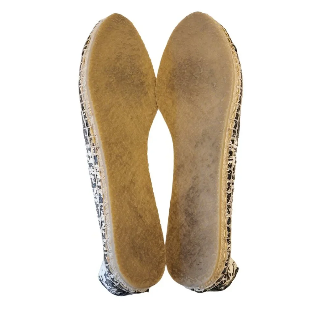 Loeffler Randall Black and White Espadrille Flats 7.5